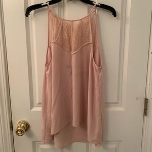Baby pink lace BCBG blouse